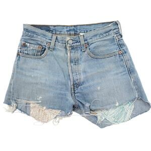 Vintage 00's Levi's 501 Reworked Cutoff Denim Shorts 28"